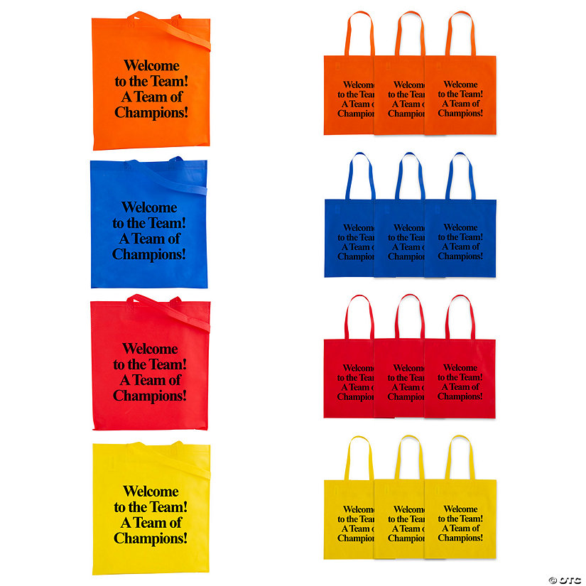 Personalized Large Bright Color Tote Bags Oriental Trading