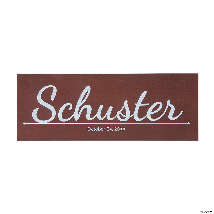 Personalized Last Name Stained Wood Sign Image Thumbnail