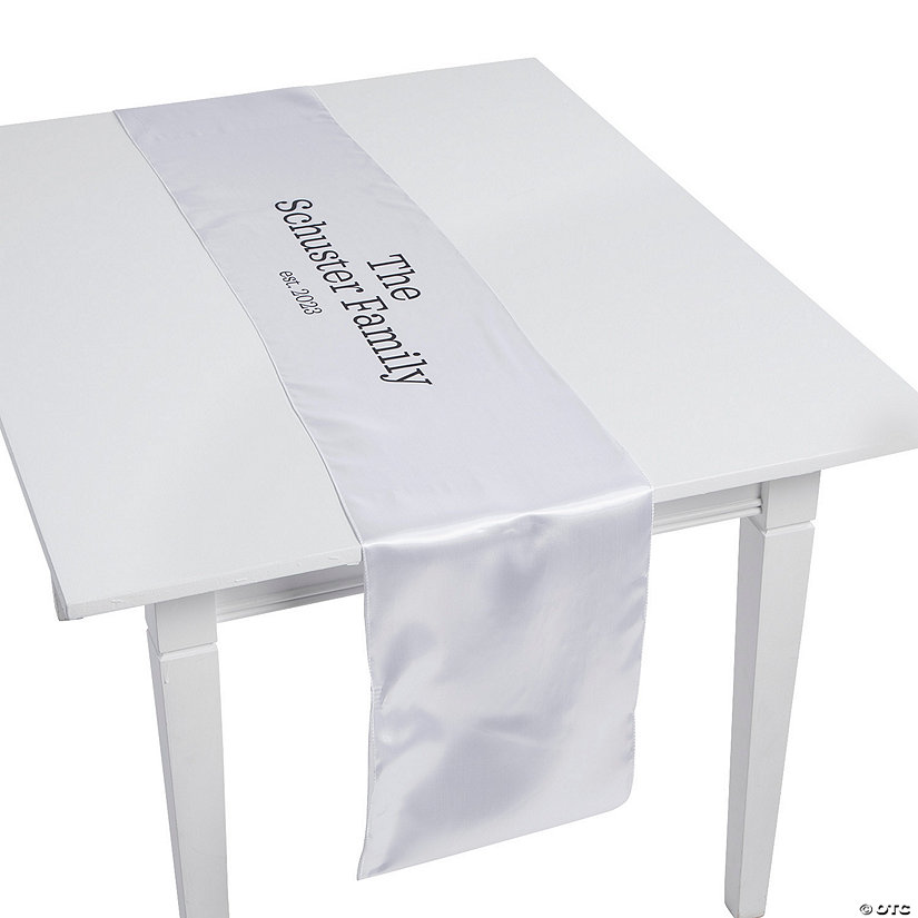 Personalized Last Name Table Runner Image Thumbnail