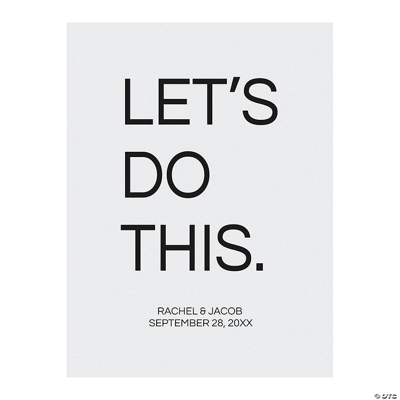 Personalized Let&amp;#8217;s Do This Sign Image