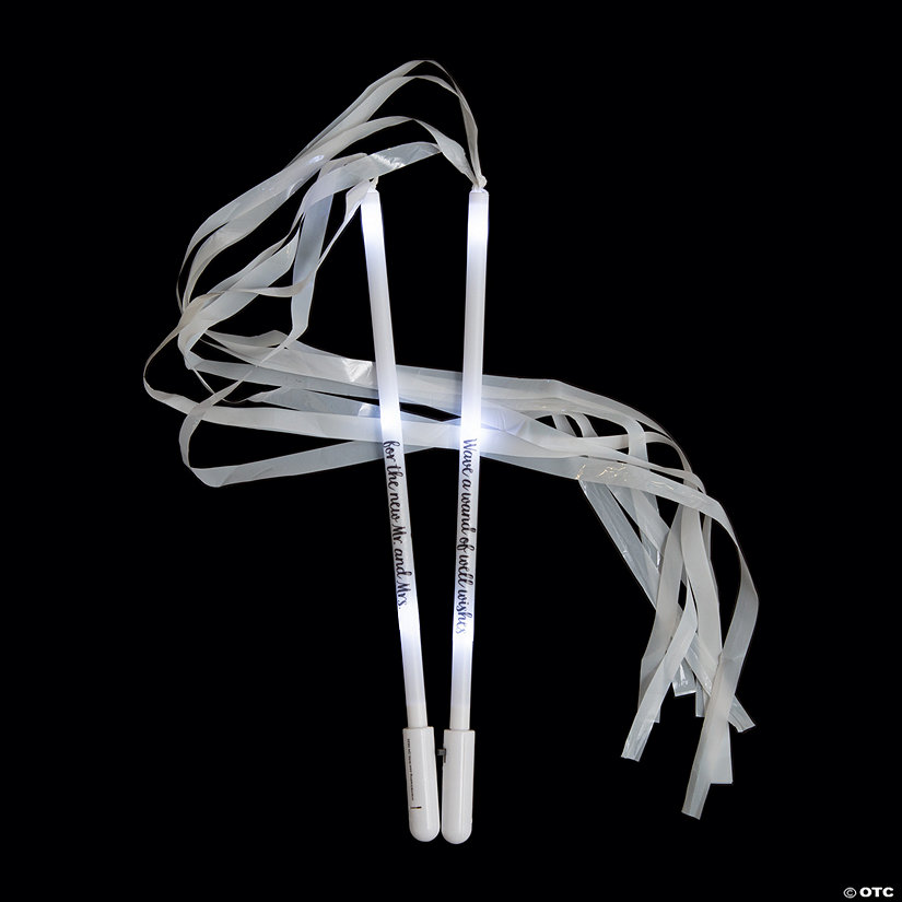 Personalized Light-Up Ribbon Wands Image