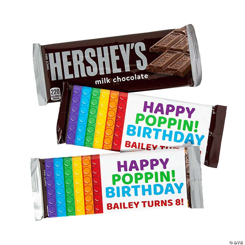 Personalized Lotsa Pops Party Candy Bar Labels – 12 Pc. | Oriental Trading