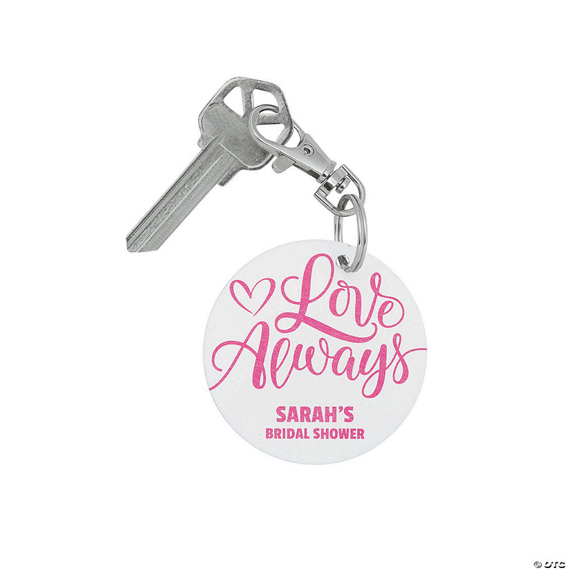 Personalized Love Always Keychain - 24 Pc. Image Thumbnail