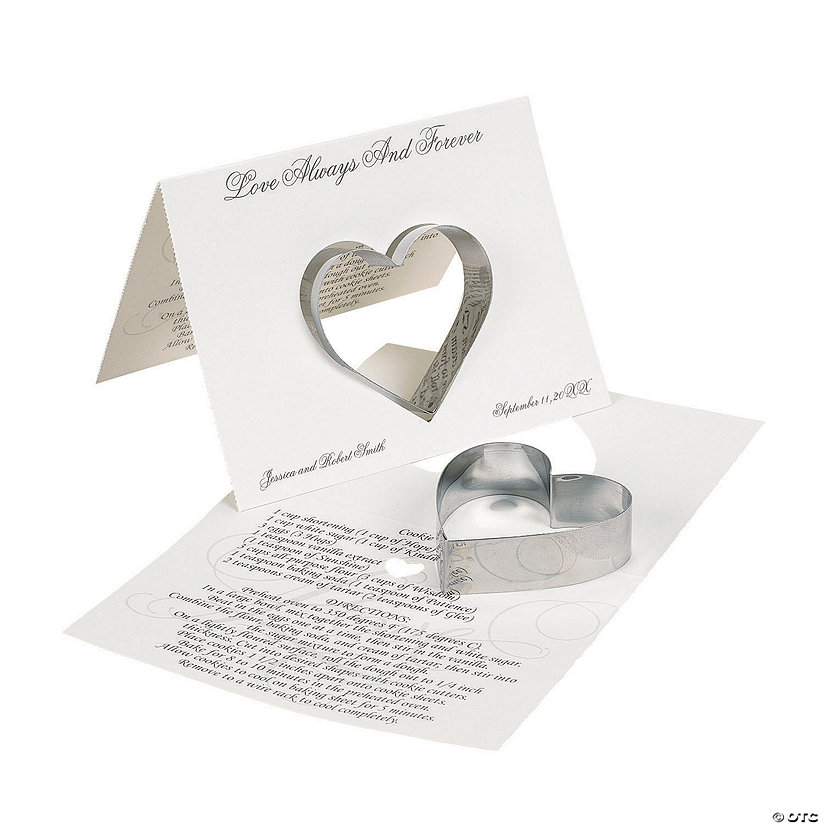 Personalized Love Wedding Cookie Cutters with Card - 12 Pc. Image
