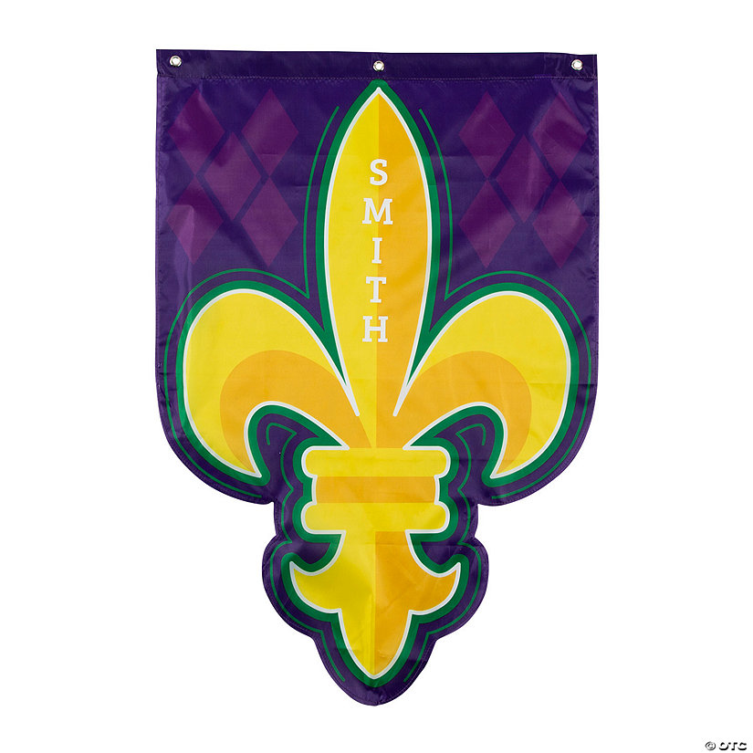 Personalized Mardi Gras Bunting Oriental Trading