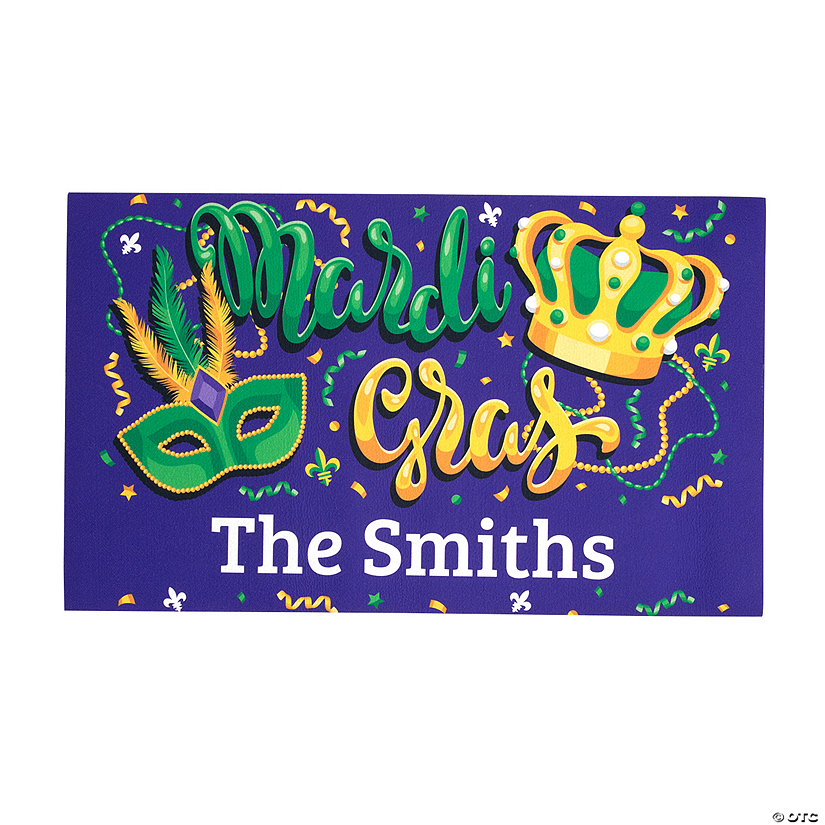 Mardi Gras Door Mat Doormat