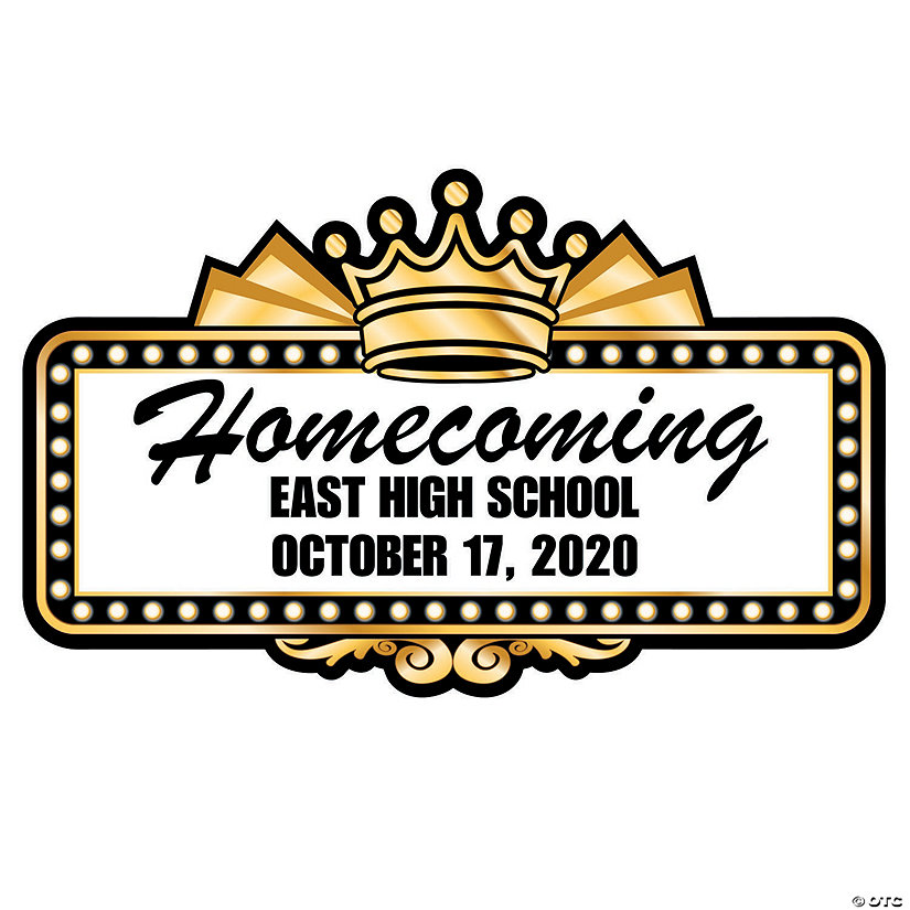 Personalized Marquee Homecoming Arch Sign Image