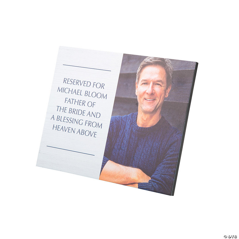 Personalized Medium Memorial Photo Tabletop Sign Image