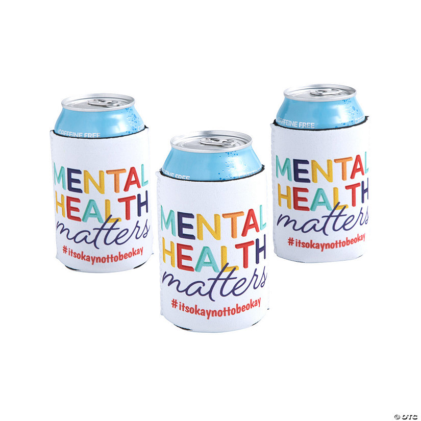 Personalized Mental Health Matters Can Coolers - 12 Pc. Image Thumbnail