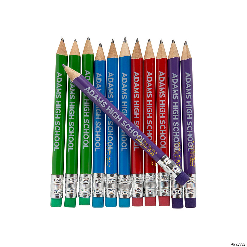 Personalized Mini Pencils 24 Pc. Oriental Trading