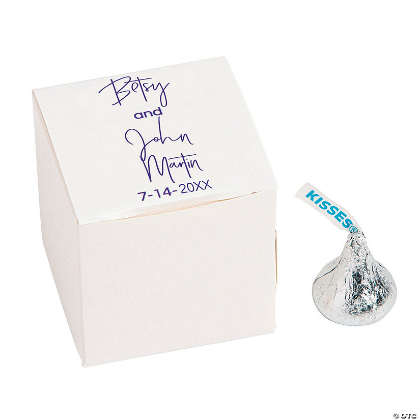 Personalized Mini Wedding Favor Boxes - 12 Pc. Image Thumbnail