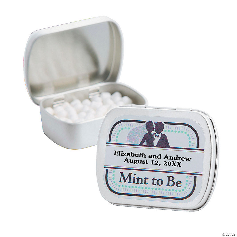 Personalized Mint To Be Wedding Mint Tins Oriental Trading