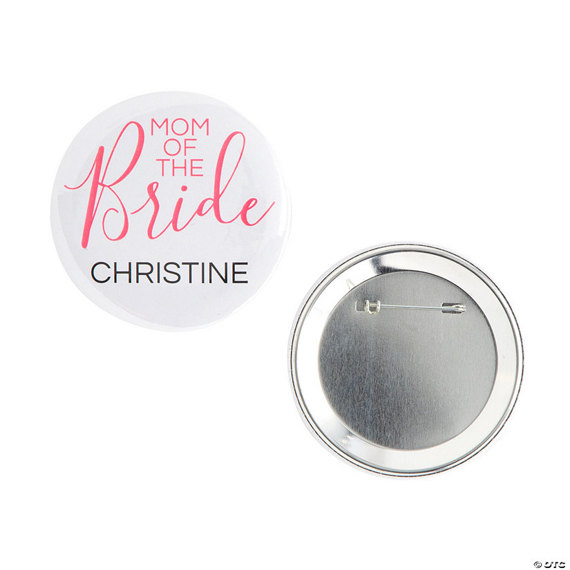 Personalized Mom of the Bride Button Image Thumbnail