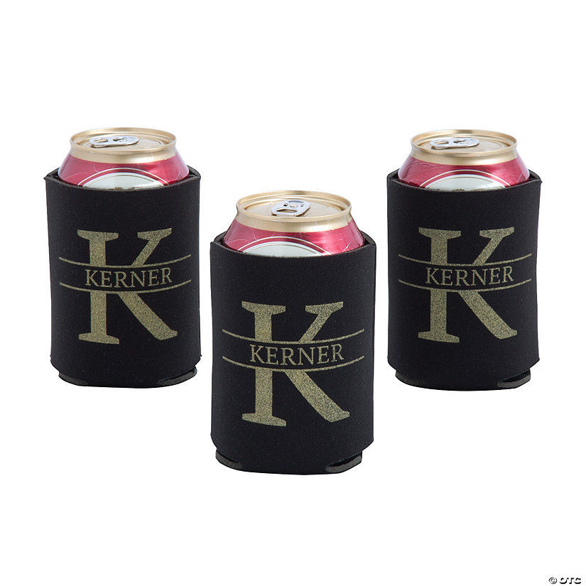 Personalized Monogram Can Coolers - 48 Pc. Image