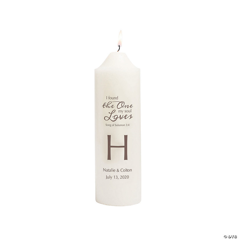 Personalized Monogram Song of Soloman Unity Candle Image Thumbnail