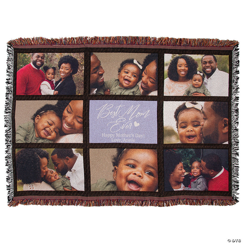 Personalized Mother&#8217;s Day Photo Blanket Image Thumbnail
