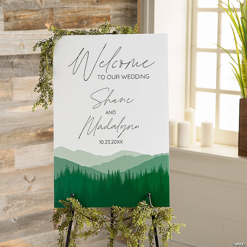 Personalized Mountain Welcome Sign Image