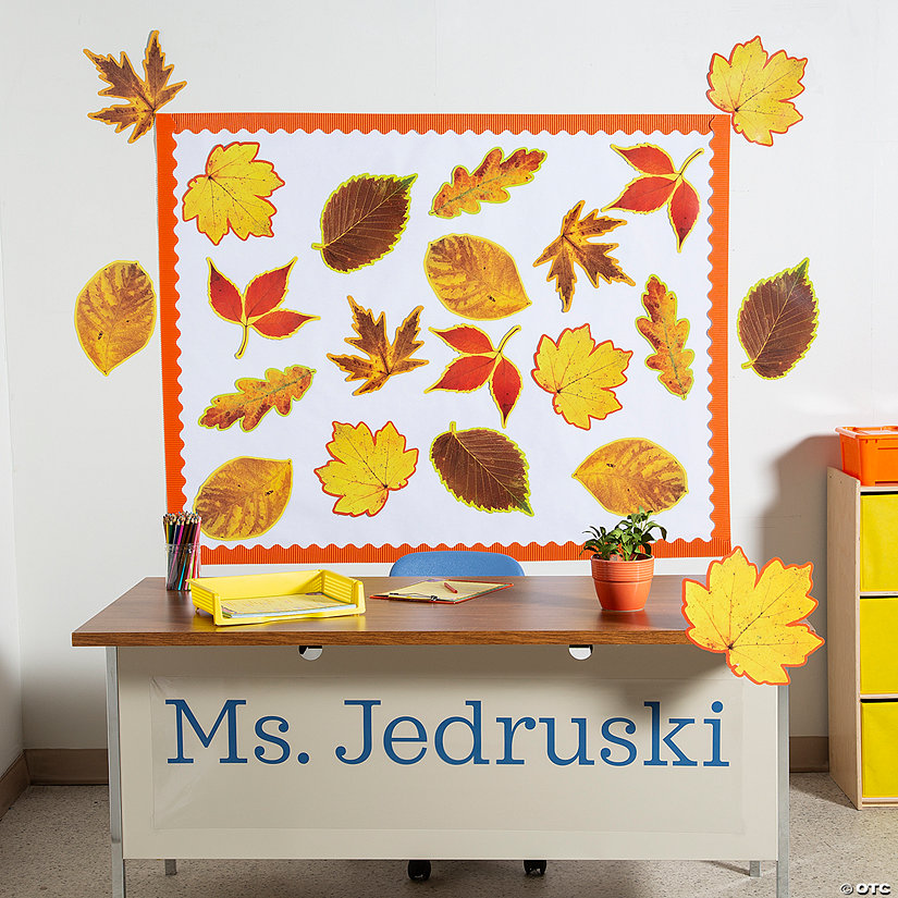 Personalized Name Fall Teacher Desk Decorating Kit - 49 Pc. Image