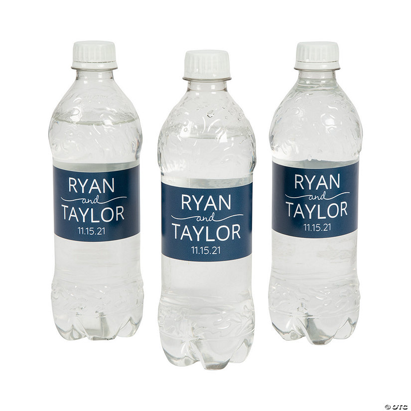 Personalized Names Water Bottle Labels - 50 Pc. Image
