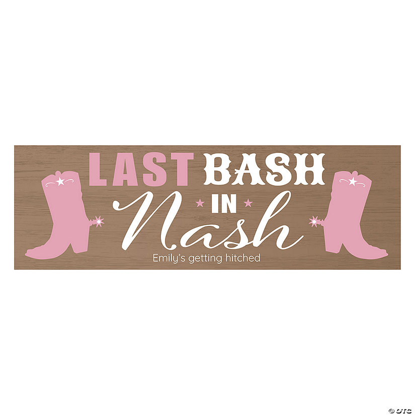 Personalized Nash Bash Bachelorette Party Banner &#8211; Medium Image Thumbnail