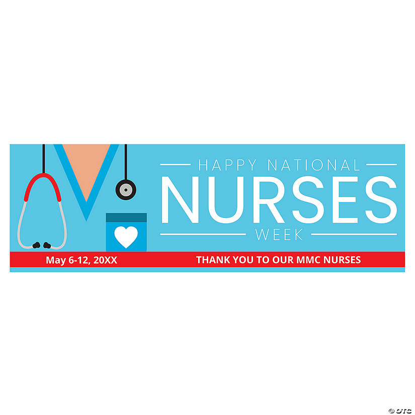 Personalized National Nurses Week Banner - Large Image