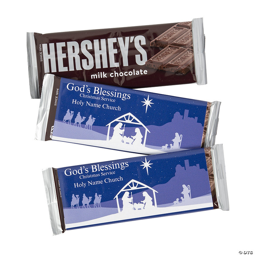 Personalized Nativity Candy Bar Labels - 12 Pc. Image Thumbnail