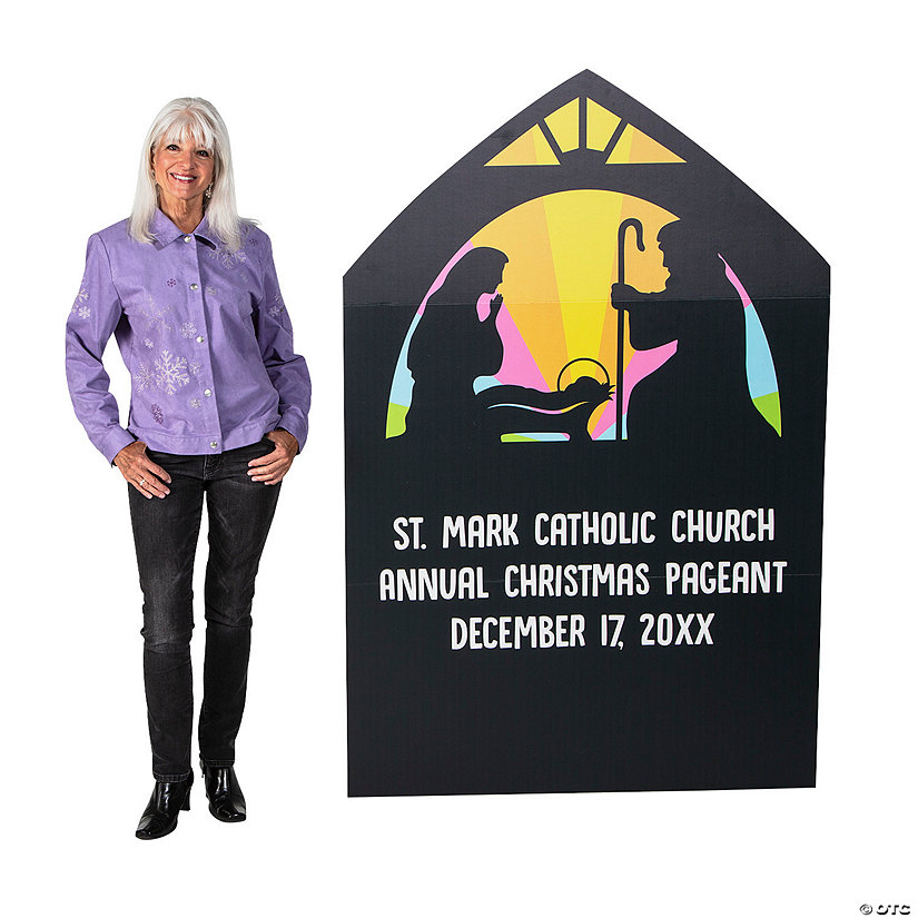 Personalized Nativity Cardboard Cutout  Stand-Up Image Thumbnail