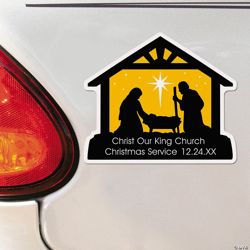 Personalized Nativity Scene Car Magnets - 12 Pc. Image Thumbnail