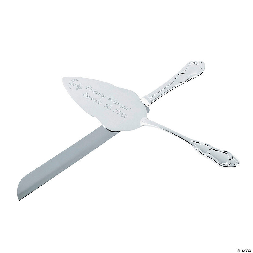 Personalized Nautical Wedding Cake Knife &amp; Cake Server Set - 2 Pc. Image