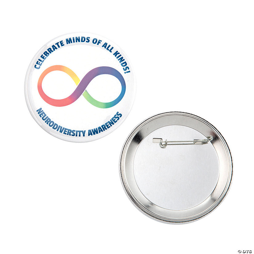 Personalized Neurodiversity Awareness Buttons - 12 Pc. Image