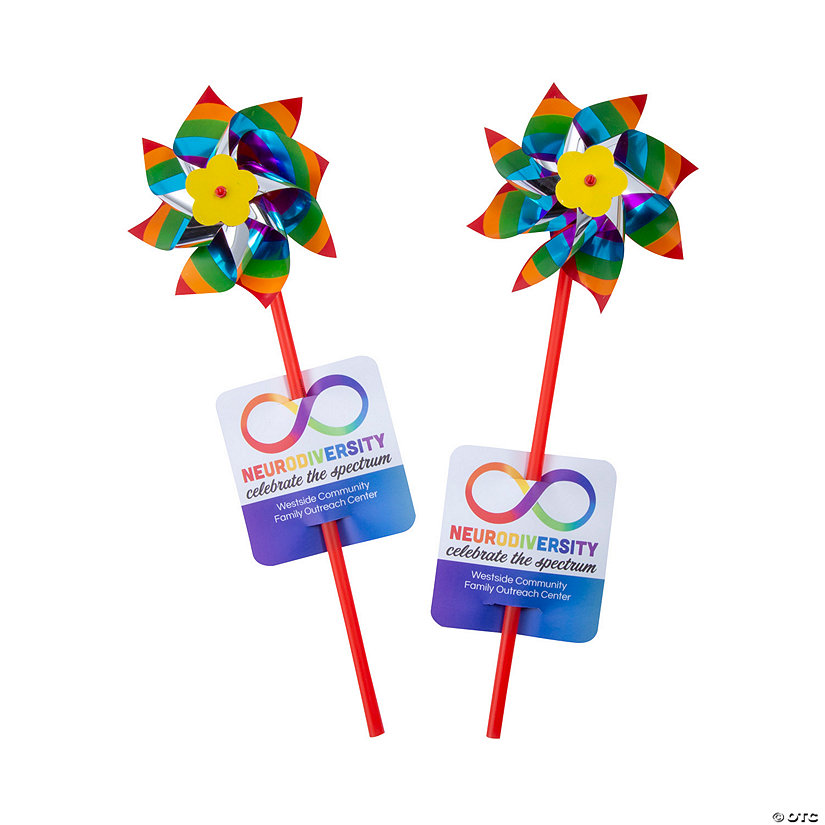 Personalized Neurodiversity Pinwheels with Card for 36 Image Thumbnail