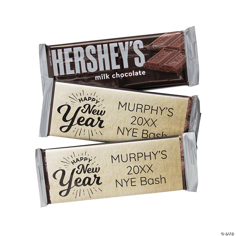 Personalized New Year&#8217;s Candy Bar Labels - 12 Pc. Image Thumbnail
