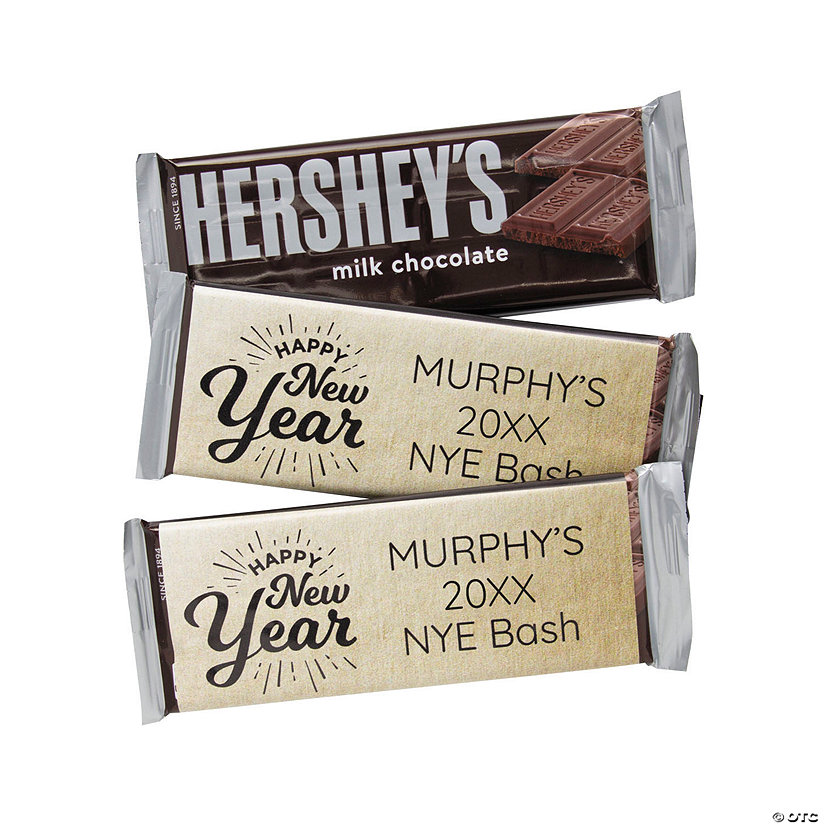 Personalized New Year&amp;#8217;s Candy Bar Labels - 12 Pc. Image