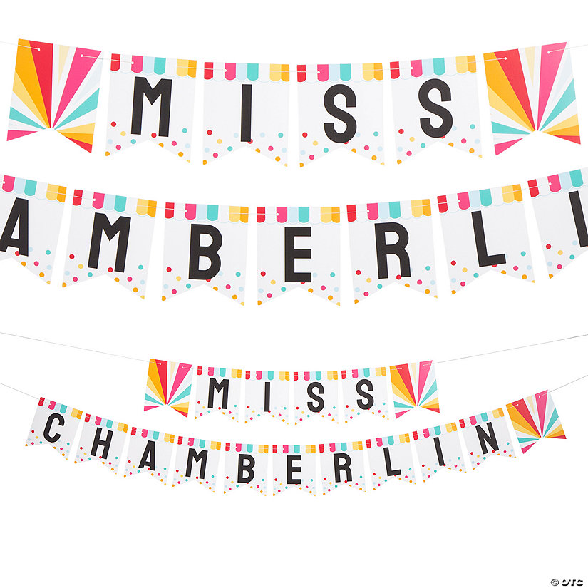 Personalized Oh Happy Day Teacher Garland Image Thumbnail