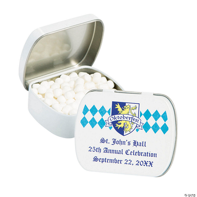 Personalized Oktoberfest Mint Tins - 24 Pc. Image