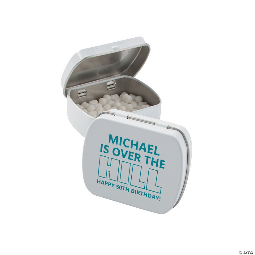 Personalized Over the Hill Mint Tins - 24 Pc. Image