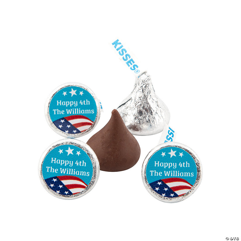 Personalized Patriotic Hershey&#8217;s<sup>&#174;</sup> Kisses&#174; Stickers - 60 Pc. Image Thumbnail