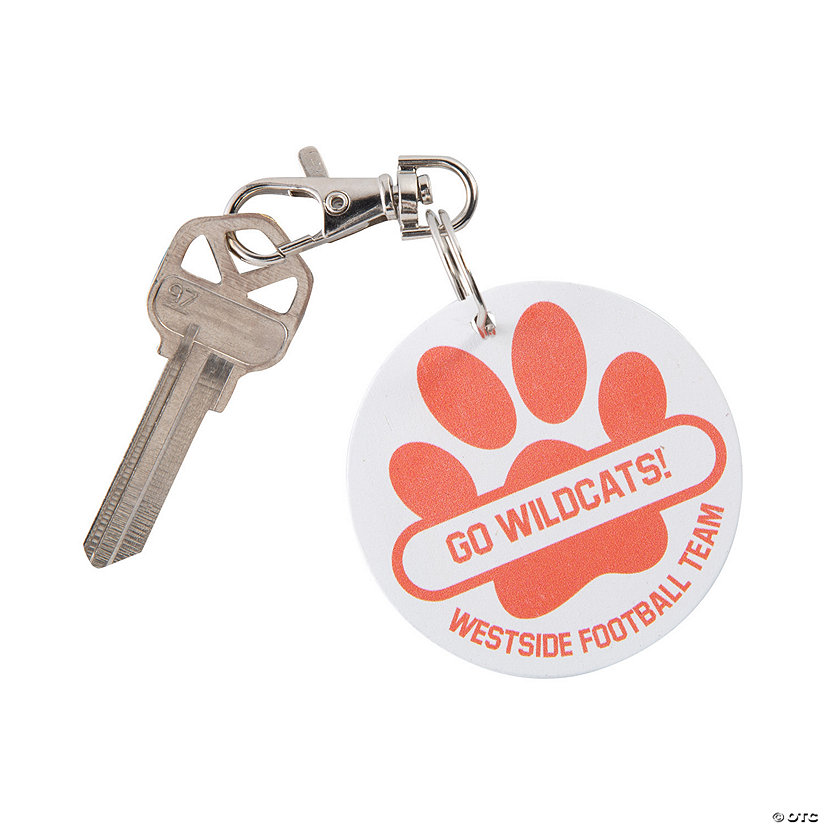 Personalized Paw Print Keychains - 24 Pc. Image Thumbnail