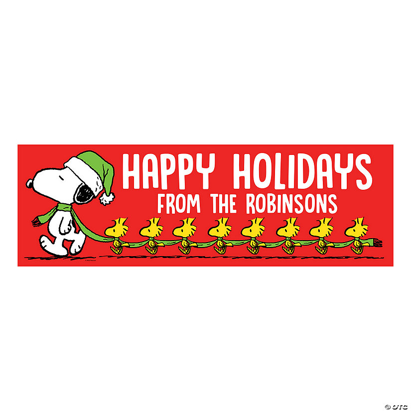 Personalized Peanuts<sup>&#174;</sup> Christmas Custom Banner Image Thumbnail