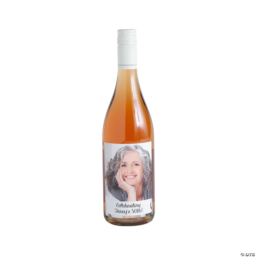 Personalized Photo Wine Bottle Labels - 12 Pc. Image Thumbnail