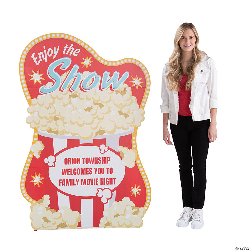 Personalized Popcorn Box Cardboard Cutout Stand-Up Image Thumbnail