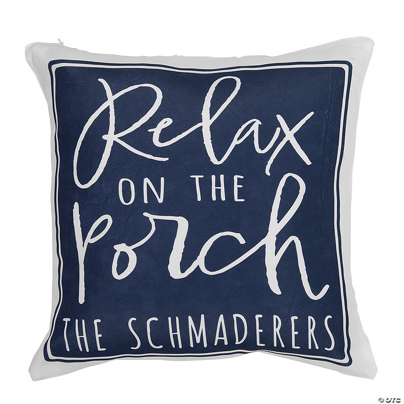 Personalized Porch Pillow