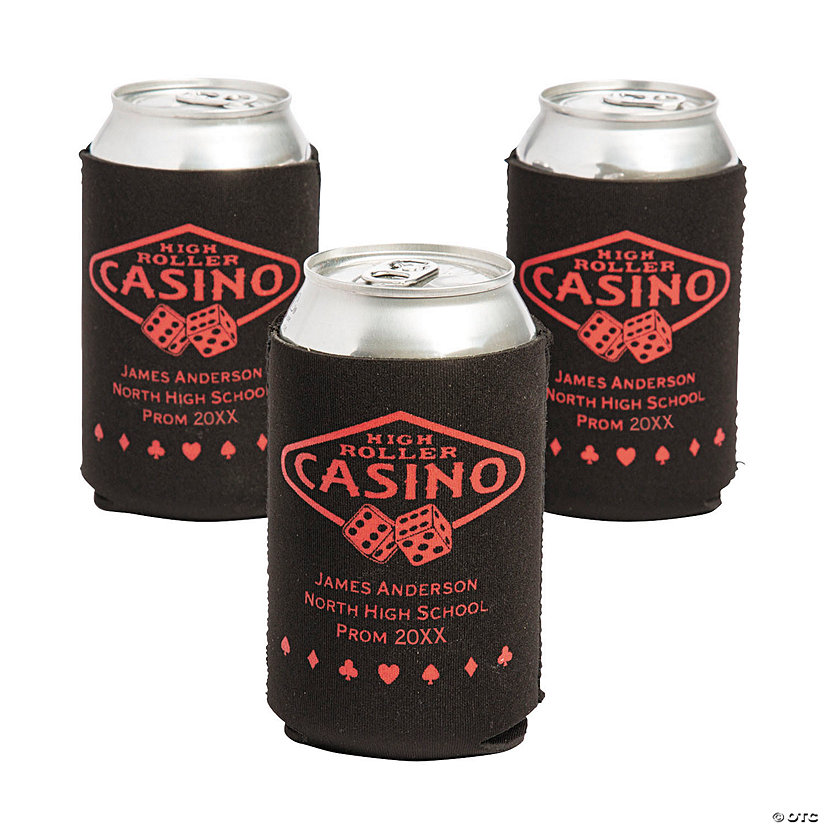 Personalized Premium Casino Can Coolers - 48 Pc. Image Thumbnail