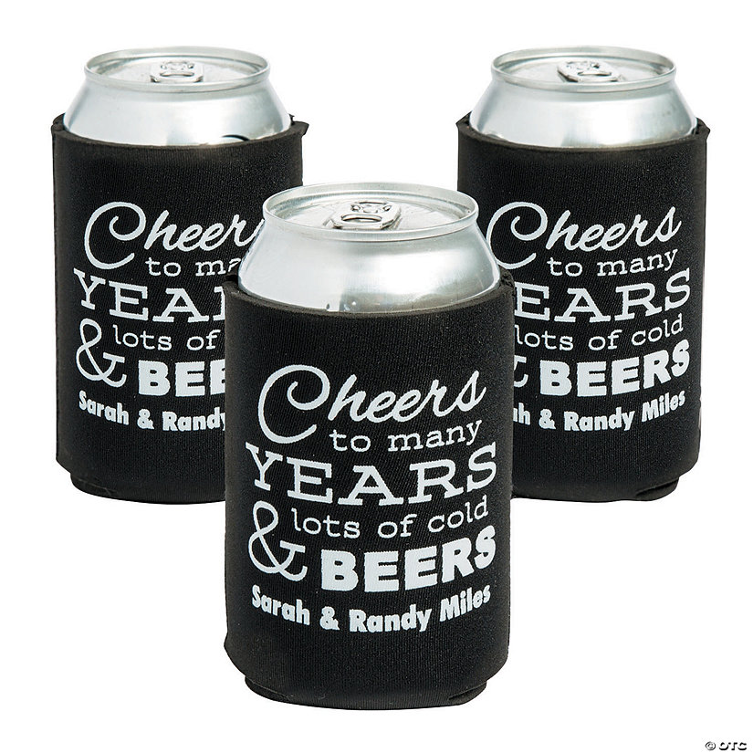 Personalized Premium Cheers to Many... Can Coolers - 48 Pc. Image Thumbnail