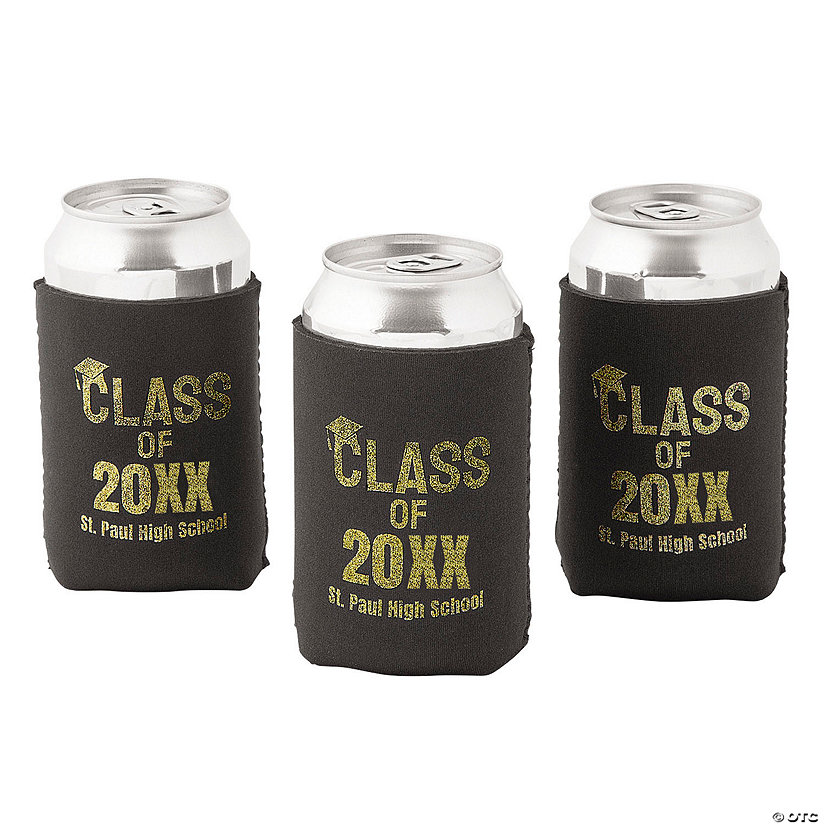 Personalized Premium Class of Graduation Can Coolers - 48 Pc. Image Thumbnail