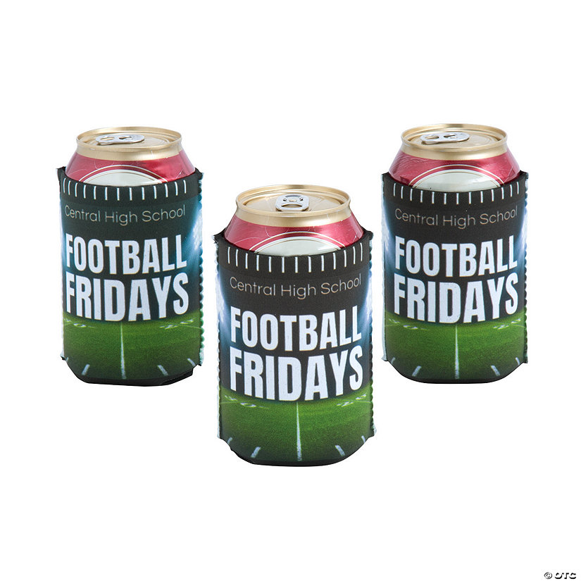 Personalized Premium The Big Game Neoprene Can Coolers 12 Pc