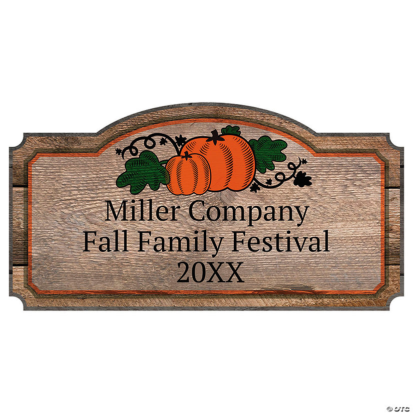 Personalized Pumpkin Patch Arch Sign Image Thumbnail