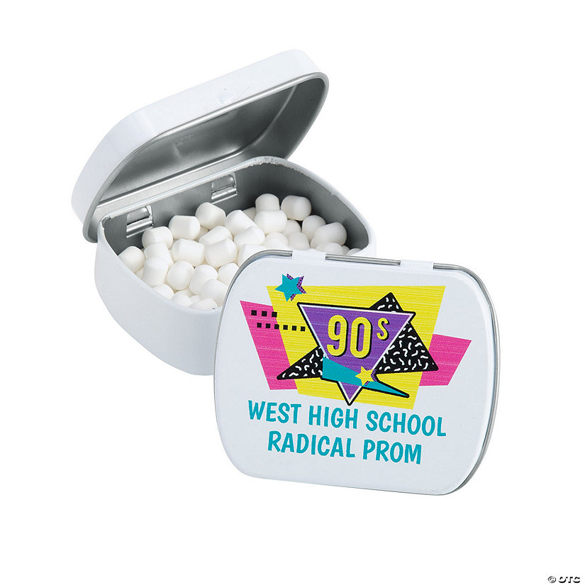 Personalized Radical 90s Mint Tins - 24 Pc. Image Thumbnail
