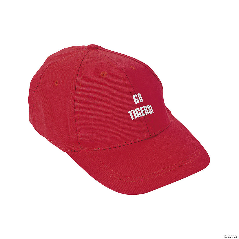 Personalized Red Baseball Caps - 12 Pc. Image
