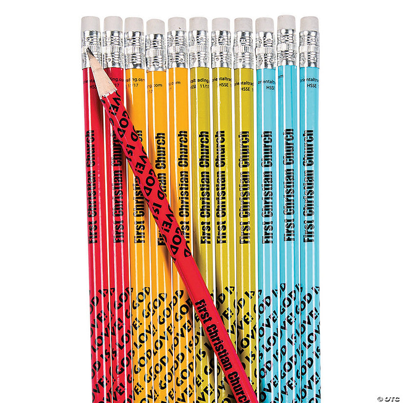 Personalized Religious Pencils - 24 Pc. Image Thumbnail